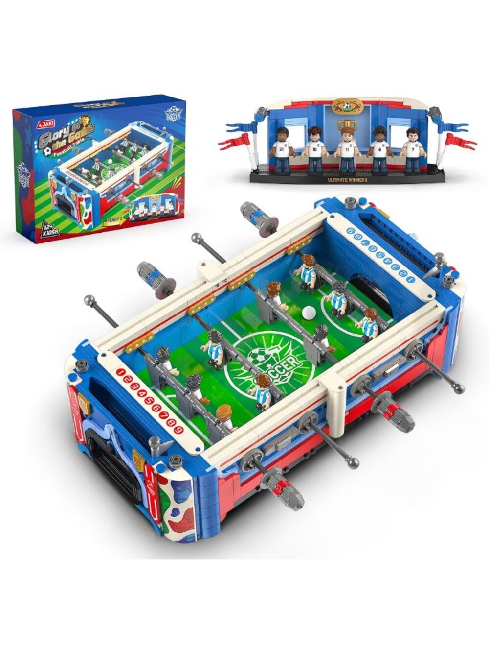 Soccer Cup Building Blocks Set - Fun Football Table Game for Kids & Adults